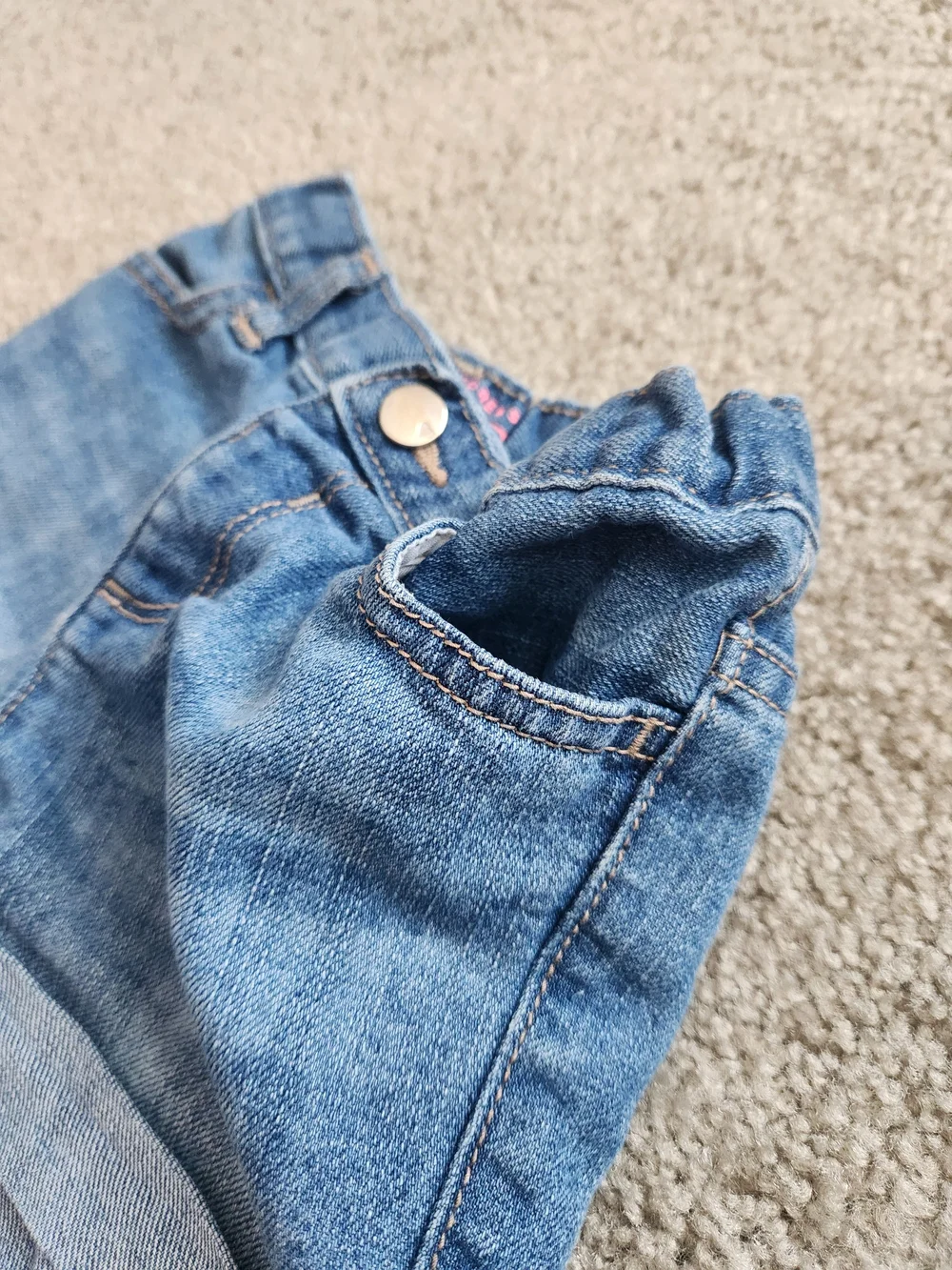 Girls 5T Pink Peppa Pig Mix & Match Bundle | Floral, Denim, Dress | 3 Pieces